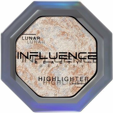 Хайлайтер lunar с сияющими частицами, серебряный, 4,8 г Influence Beauty
