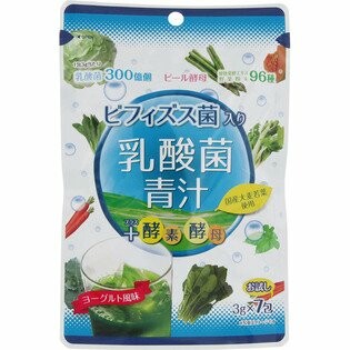 Пищевая добавка. Японский Аодзиру с бифидобактериями и ферментами для улучшения пищеварения, витаминный напиток растворимый со вкусом йогурта, 7 шт Yu