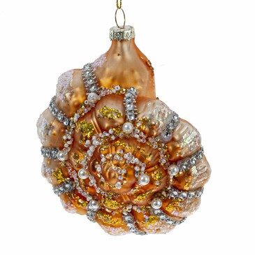 Украшение ёлочное Ракушка 12 см