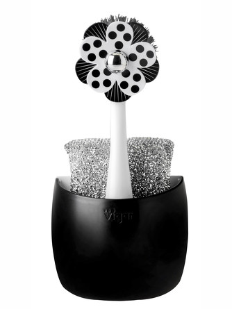 Набор (щетка для посуды, губка) на подставке LolaFlor 12х9х23,5 см Vigar