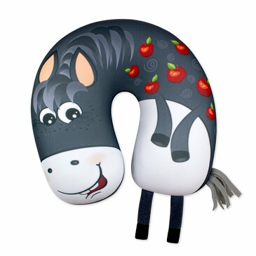 Подушка антистрессовая для шеи Лошадки, 26х24х9см, Штучки к которым тянутся ручки