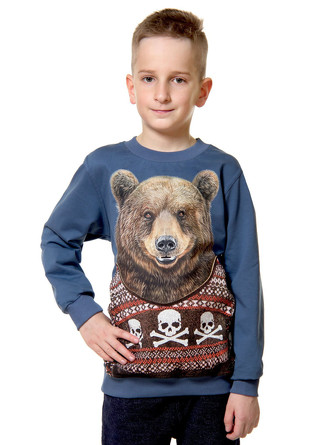 Свитшот Медведь в свитере MF