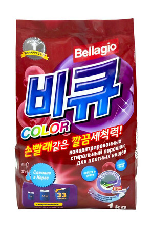 Концентрированный стиральный порошок для цветных вещей, 1 кг Bellagio