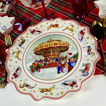 Блюдо круглое Новый Год 30,5 см Lenardi