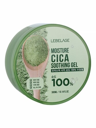 Гель для тела успокаивающий с экстрактом центеллы азиатской lebelage moisture cica purity 100% soothing gel 300 мл Lebelage