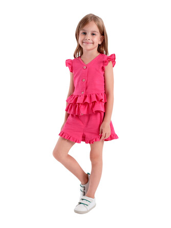 Комплект (блузка и шорты) Тюльпаны Карамелли