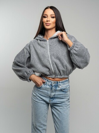 Бомбер женский укороченный утепленный Sara Gok