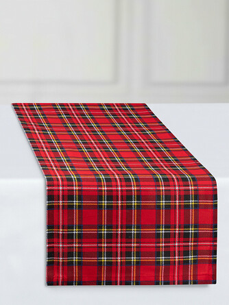 Дорожка столовая Клетка Шотландка Guten Morgen