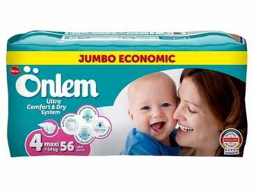 Подгузники детские Classik 4 (7-14 kg) jumbo (56 шт.) Onlem