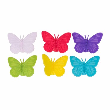 Набор маркеров на присоске для бокалов butterfly (6 шт.) Homefeel