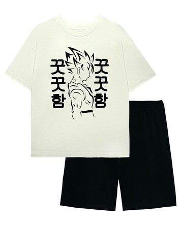 Пижама (футболка и шорты) для мальчика Let's go