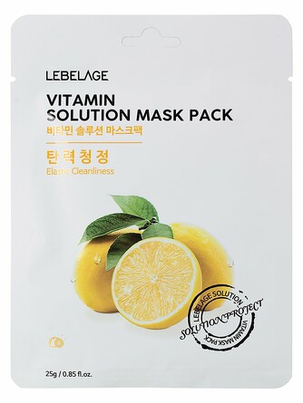 Маска тканевая vitamin solution mask 23 г Lebelage