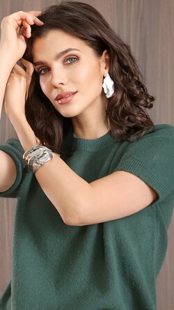 Футболка плотной вязки из шерсти Nastya Sergeeva by May Be