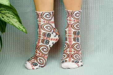 Носки укороченные Ящерка Перу Cotton Print 