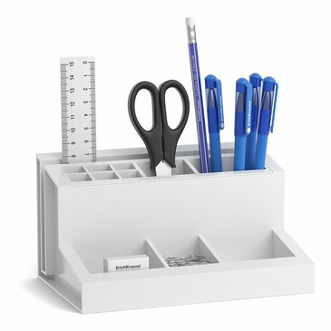 Набор настольный пластиковый Leader, Classic, белый ErichKrause