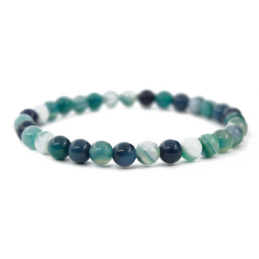 Браслет Классика агат темно-зеленый Агат77