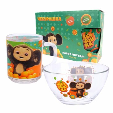 Набор посуды (салатник и кружка) Чебурашка ND Play
