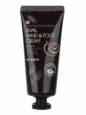 Крем для рук и ног с муцином улитки snail hand and foot cream 100 мл Mizon