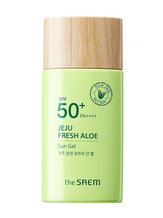 Гель для лица солнцезащитный с алоэ jeju fresh aloe sun gel, 60 гр The Saem