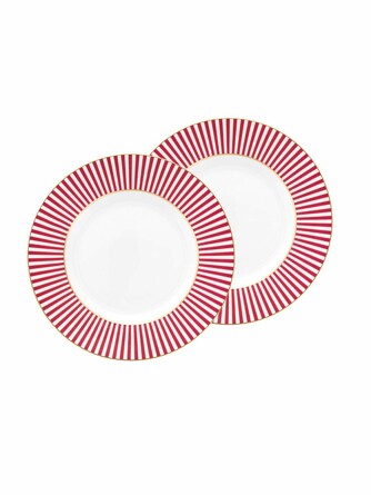 Набор из 2-х тарелок Royal Stripes Dark Pink, Ø12 см Pip Studio