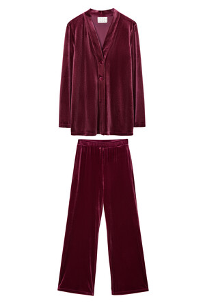 Костюм из бархата (жакет и брюки) St. Casanier