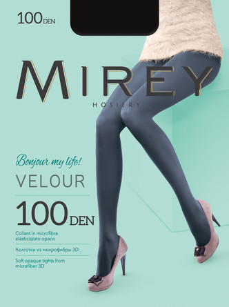 Колготки (2 шт.) Velour 100 den Mirey