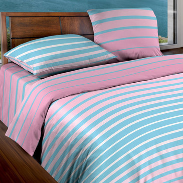 Комплект постельного белья Stripe Pink Wenge