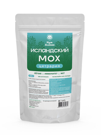 Добавка пищевая. Исландский мох 120 г (дойпак) Кум Алтая