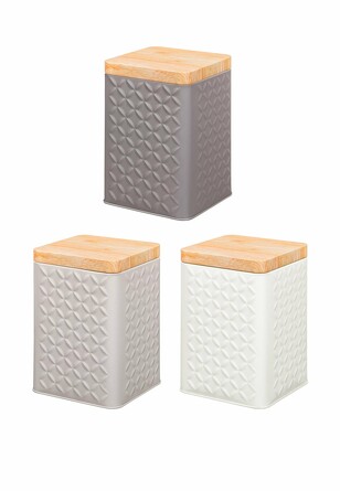 Набор банок для хранения (3 шт.), 1300 мл Elan Gallery