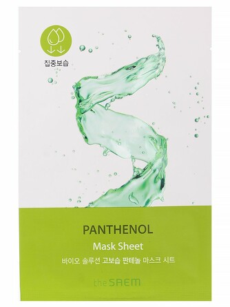 Маска для лица на тканевой основе moisturizing panthenol The Saem