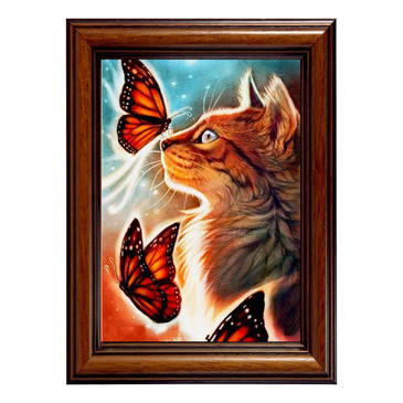 Мозаичная картина. Кошка с бабочками Color Kit