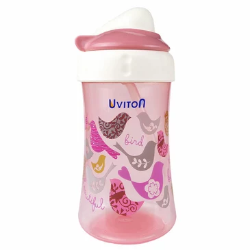 Поильник с трубочкой и крышечкой Uviton
