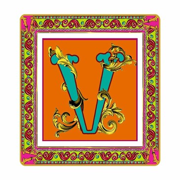 Поднос-мини подарочный Ortigia letter V 15х15 см Baci Milano