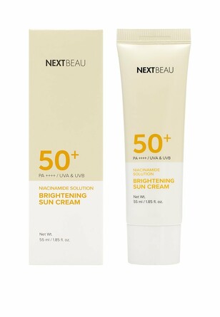 Крем для лица выравнивающий солнцезащитный с ниацинамидом SPF 50+/PA++++, 55 мл Nextbeau