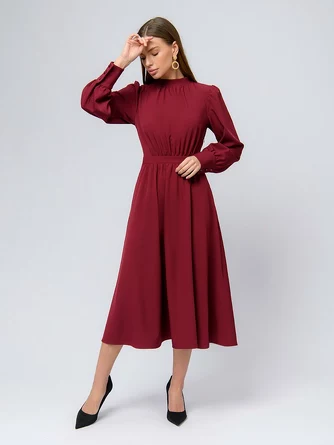 Платье-миди с длинными рукавами 1001Dress