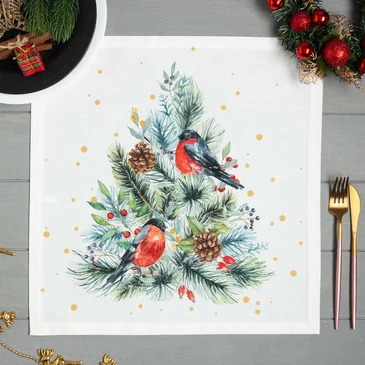 Салфетка на стол  40х40 (4 шт.) Сhristmas bells Этель