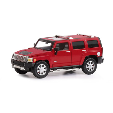 Машинка металлическая, 1:24, Hummer H3, открываются передние и задняя дверь, капот. Свободный ход ко