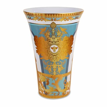 Ваза фарфоровая Minerva Light Blue 18х26 см Baci Milano