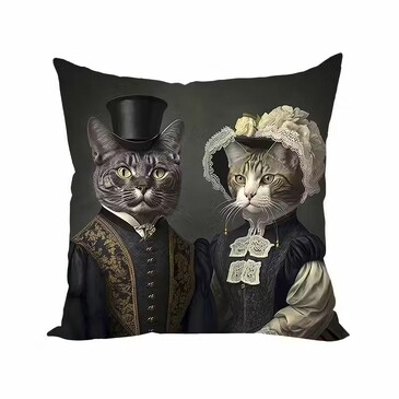 Наволочка декоративная КотоКнязи Живопись 40х40 см Zaberite