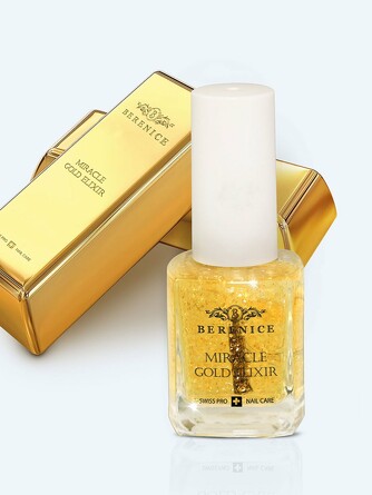 Гель-эликсир для сухих и поврежденных ногтей и кутикулы Miracle Gold Elixir Berenice