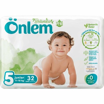 Подгузники детские Botanika 5 (11-18 kg) jumbo (32 шт.) Onlem