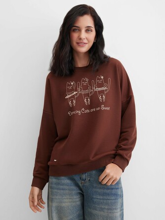 Свитшот с принтом Кошки-Балерины Barmariska