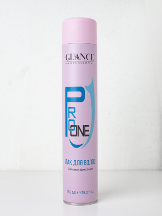 Лак для волос сильная фиксация Pro one hair (750 мл) Glance
