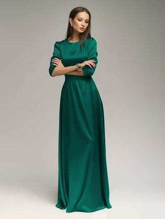 Платье-макси с рукавом 3/4 1001Dress