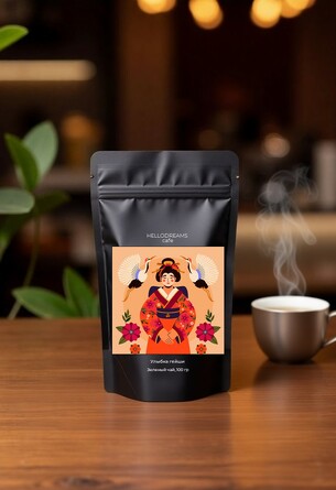 Чай зеленый Улыбка гейши (100 г) Hellodreams Cafe