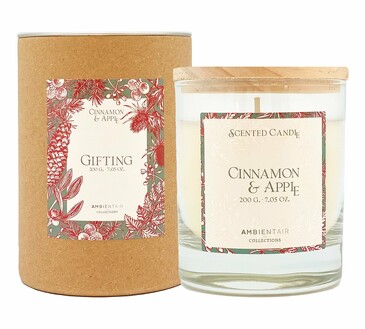 Свеча ароматическая Gifting. Корица и яблоко 40 ч Sevenreeds (Ambientair)