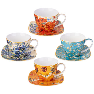 Набор чайный Art Collection (В. Ван Гог) (4 пер., 8 пр., 250 мл) Lefard