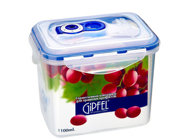 Вакуумный контейнер для хранения продуктов, 1,1л  Gipfel