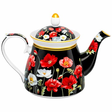Чайник Маки на черном, 1 л Elan Gallery