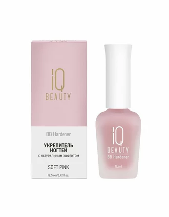 Укрепитель ногтей тонирующий BB Hardener с натуральным эффектом, 12.5 мл IQ Beauty